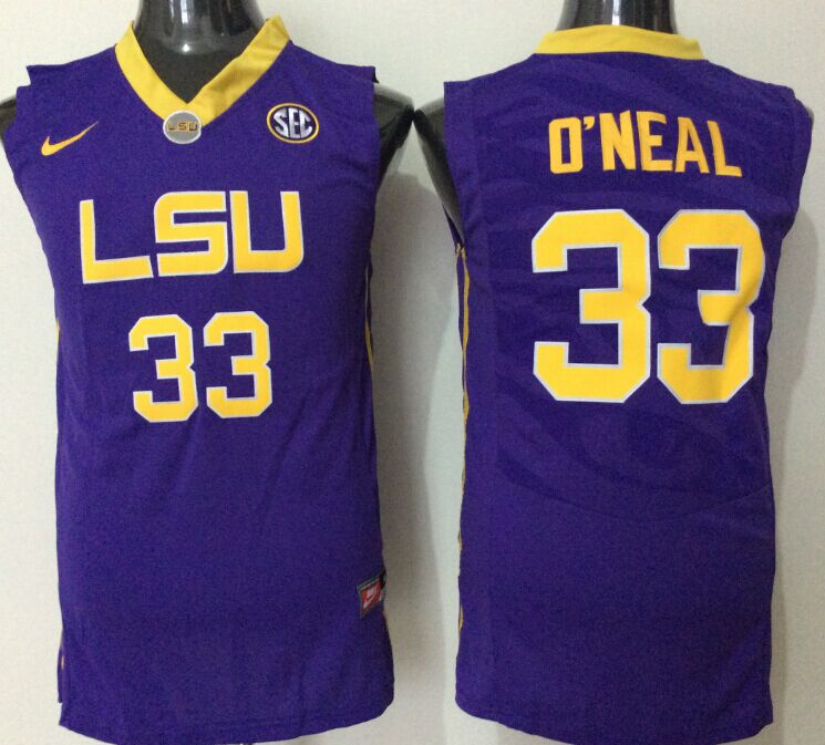 NCAA Men LSU Tigers 33 o neal purple